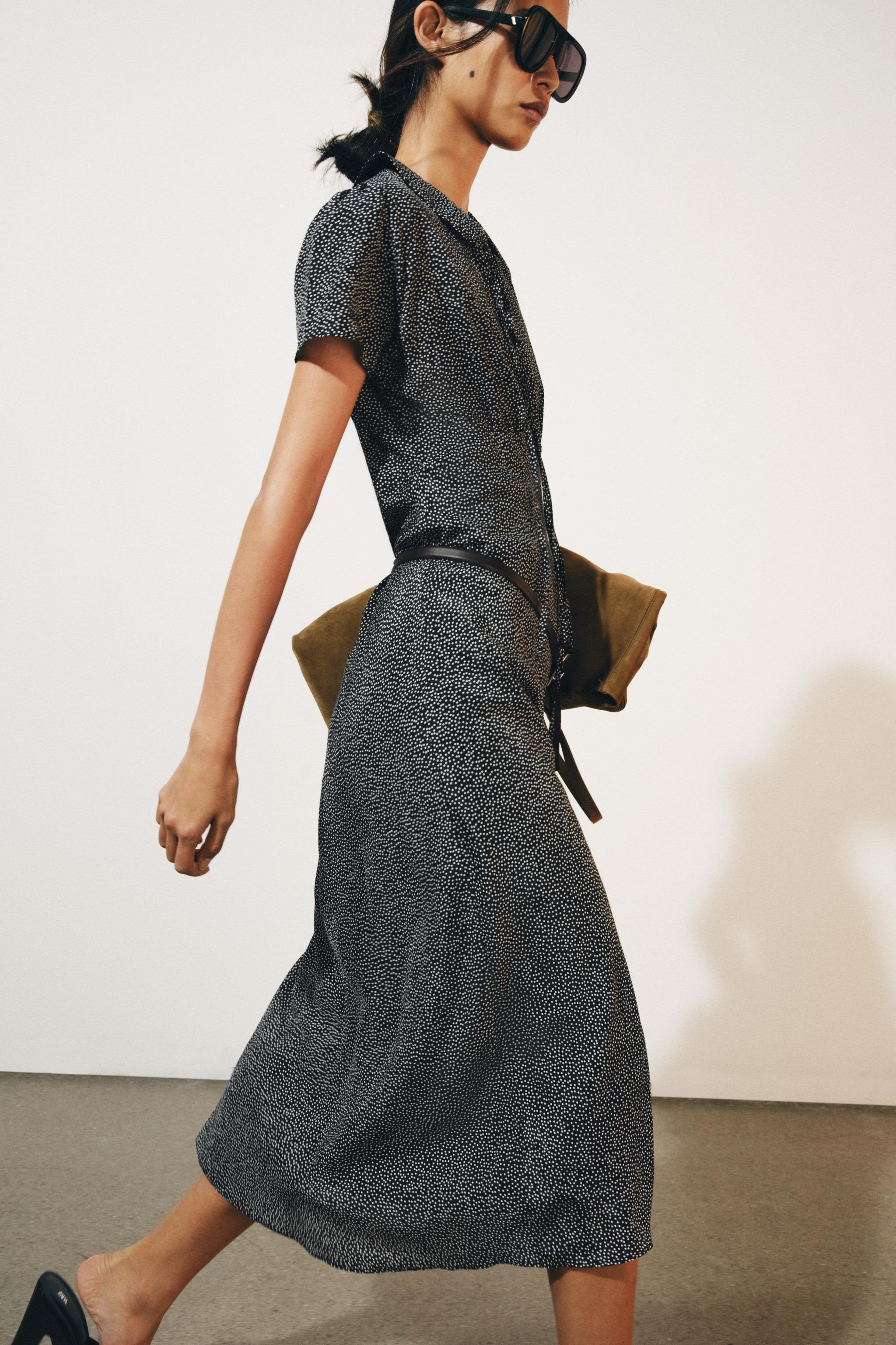ZW COLLECTION POLKA DOT MIDI DRESS